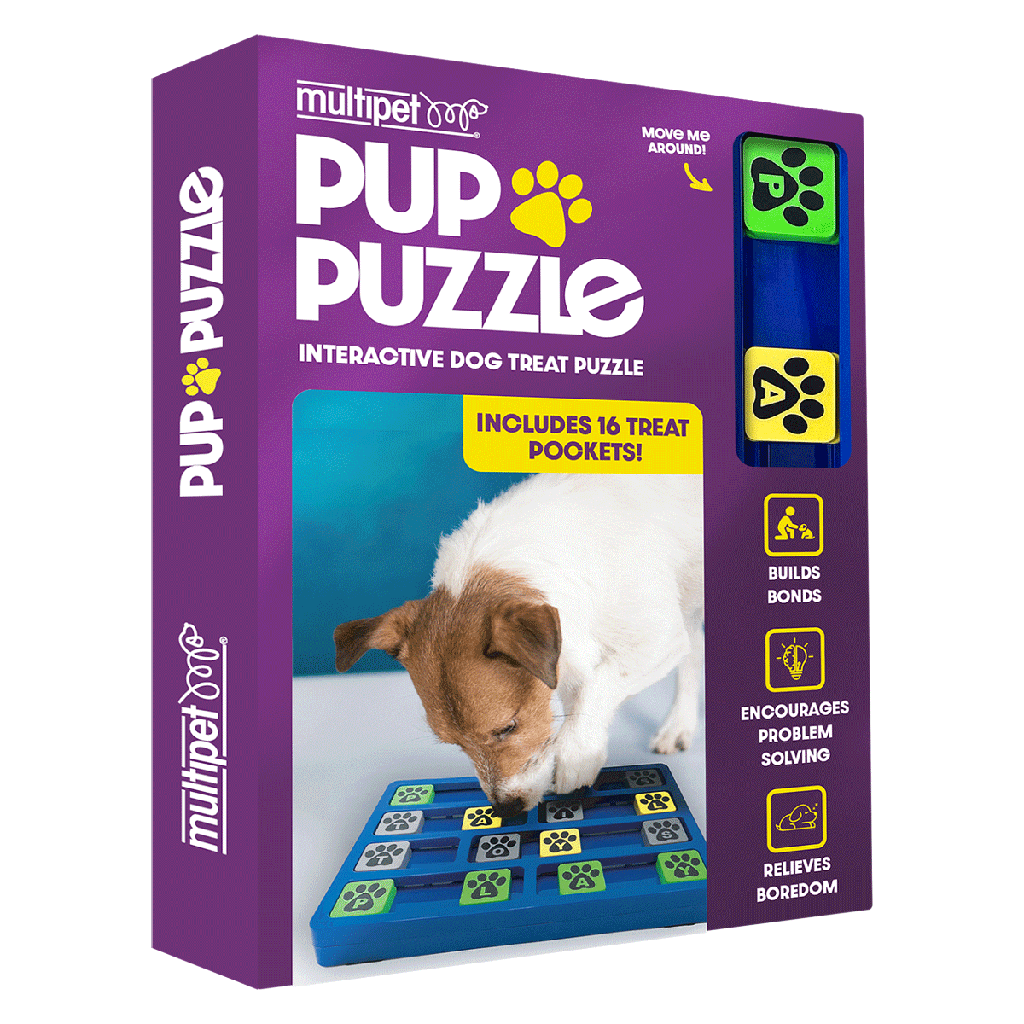 MULTIPET Pup Puzzle Word Treat Toy 7.5" - Image 2